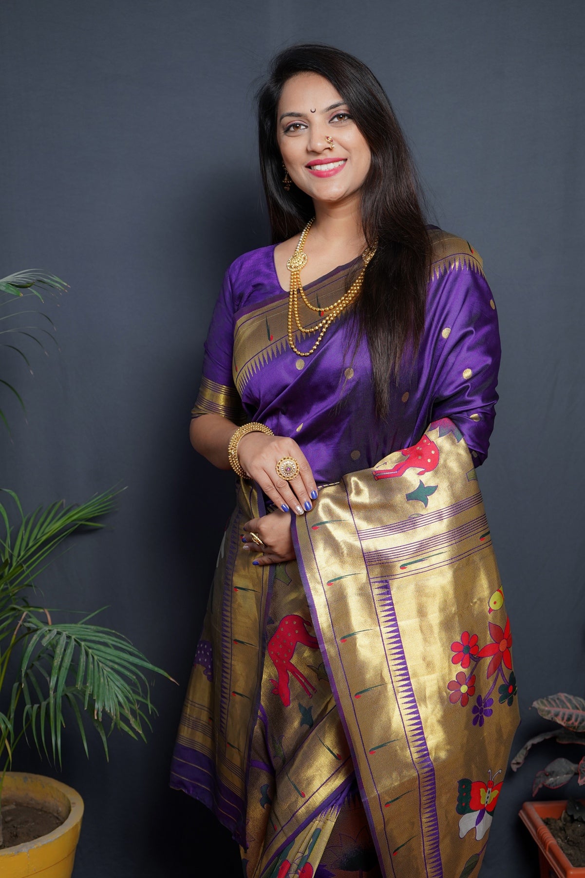 Pleasurable Royal Blue Soft Silk Saree With Incomparable Blouse Piece –  LajreeDesigner