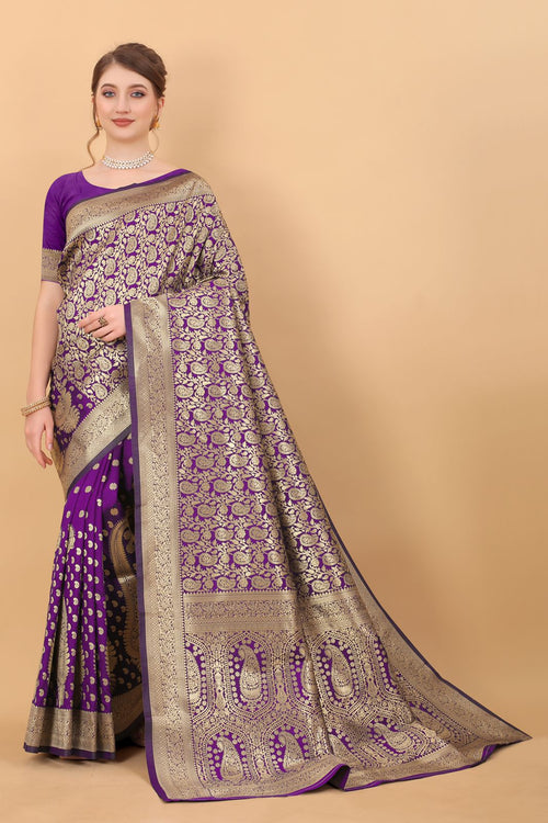 Buy Purple Sarees Online at Best Price | Myntra