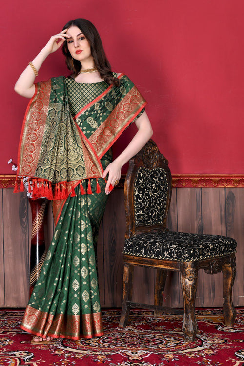 Green Banarasi Handloom Khaddi Georgette Saree (With Blouse) Allover Resham  Weaving 16167, Buy Kora Cot Silk online, Pure Kora Cot Silk, Trendy Kora  Cot Silk ,Buy Wedding Collection online , online shopping