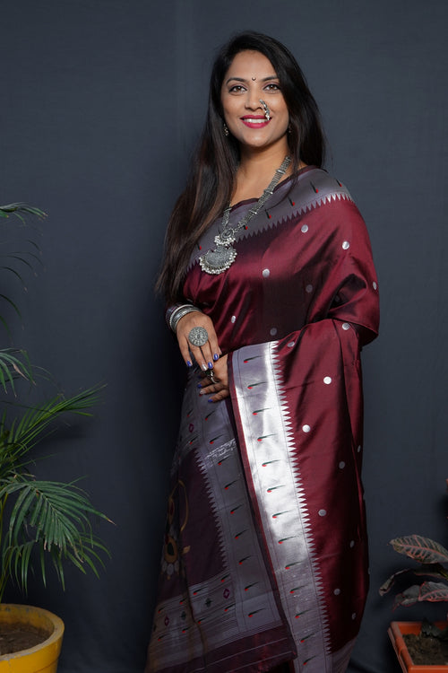 Megha Rathod In Paithani Silk Saree – Indiehues