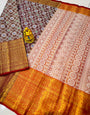 Lassitude Wine Kanjivaram Silk and Angelic Blouse Piece