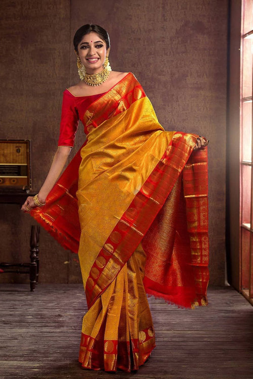 Yellow Layered Ruffle Saree | Ruffle blouse designs, Ruffle saree, Saree  with belt