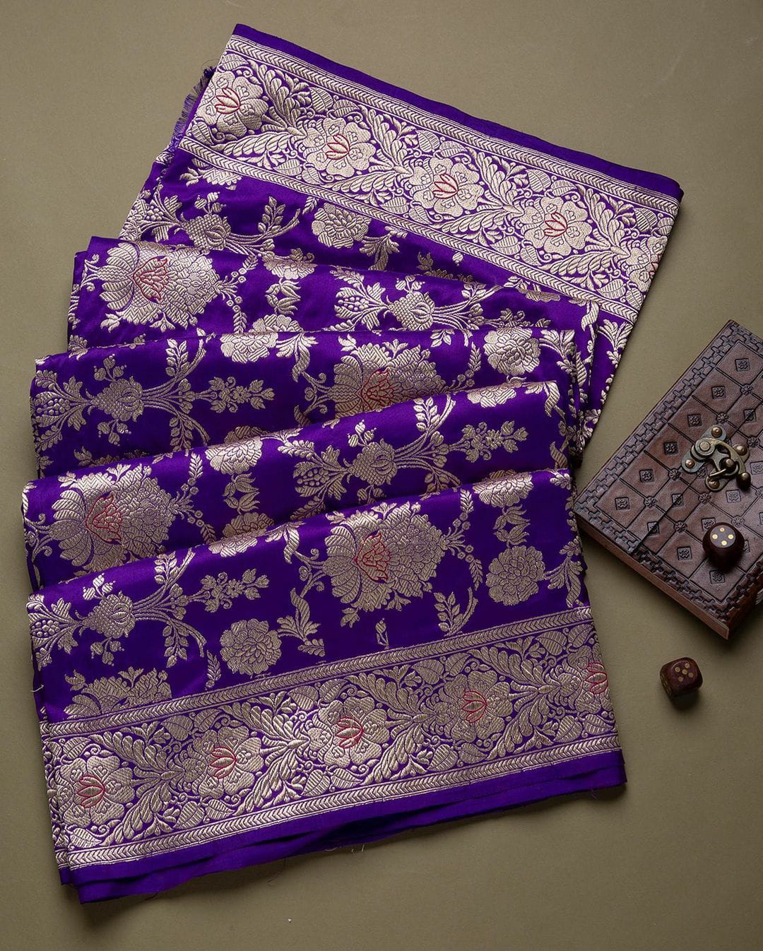 Charming Purple Soft Banarasi Silk Saree With Pretty Blouse Piece