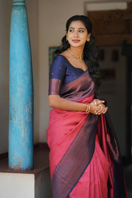 Load image into Gallery viewer, Attractive Tomato Soft Silk Saree With Capricious Blouse Piece
