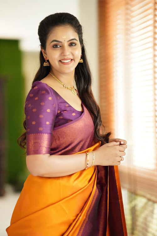 Load image into Gallery viewer, Seraglio Yellow Soft Silk Saree With Engaging Blouse Piece
